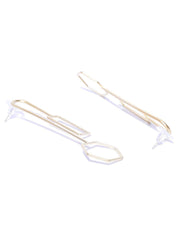 Priyaasi Prita Gold-Plated Earrings for Girls With Sterling Silver Pin @ Back