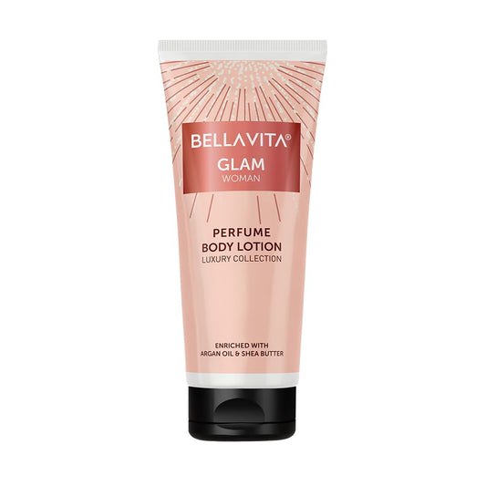 Bella Vita Luxury Glam Woman Perfume Body Lotion for Nourishing, Hydrating, Soft, Supple,Healthy Skin with Argan Oil and Shea Butter 200 Ml