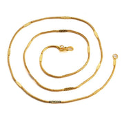ASTRODIDI Gold Plated Chain | 24 Inch Stylish Light Weighted Golden Brass Neck Chain For Girls Women Men Boys (CHAIN-BALA-02)