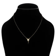 ASTRODIDI Stylish Black Beads Chain Single Stone Mangalsutra/Designer Gold Plated Brass One Stone Mangal Sutra For Women (Golden, Black)