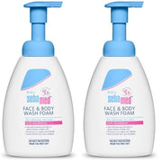 Sebamed Baby Face & Body Wash Foam|pH 5.5|Ideal for face & body cleansing|400 ml (Pack of 2)