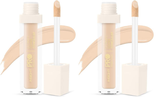 INSIGHT Professional Ultimate Cover Concealer (LN-10) | Lightweight, Long-Lasting & Waterproof | Enriched with Vitamin E & Coffee Seed Oil - 20g (Pack of 2)