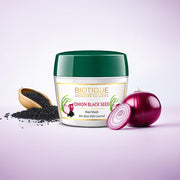 Biotique Onion Black Seed Hair Mask, Ideal for Hair Fall Control, 175g | Hair Nourishment, Hairfall control