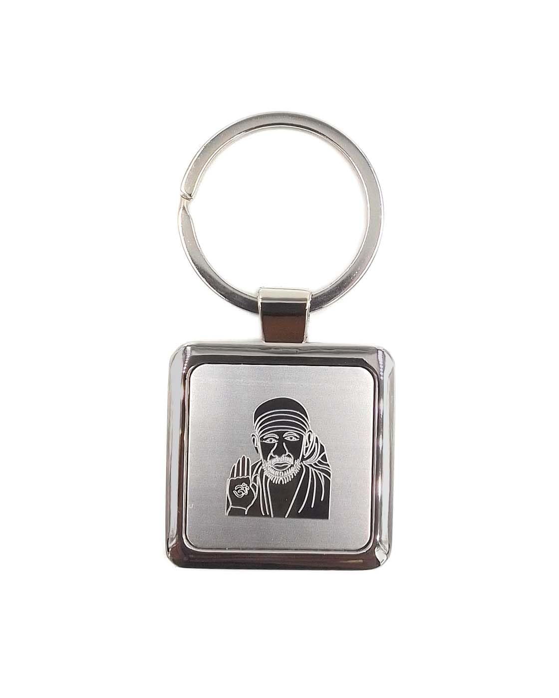 SHINDE EXPORTS shirdi saibaba keychain/key chain for bike, car