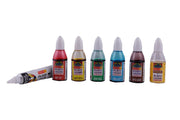 Camel Camlin Kokuyo Fabrica Acrylic Ultra Colors - 10ml Each, 6 Shades Solvent Based Glass Color - 20ml Each, 5 Shades