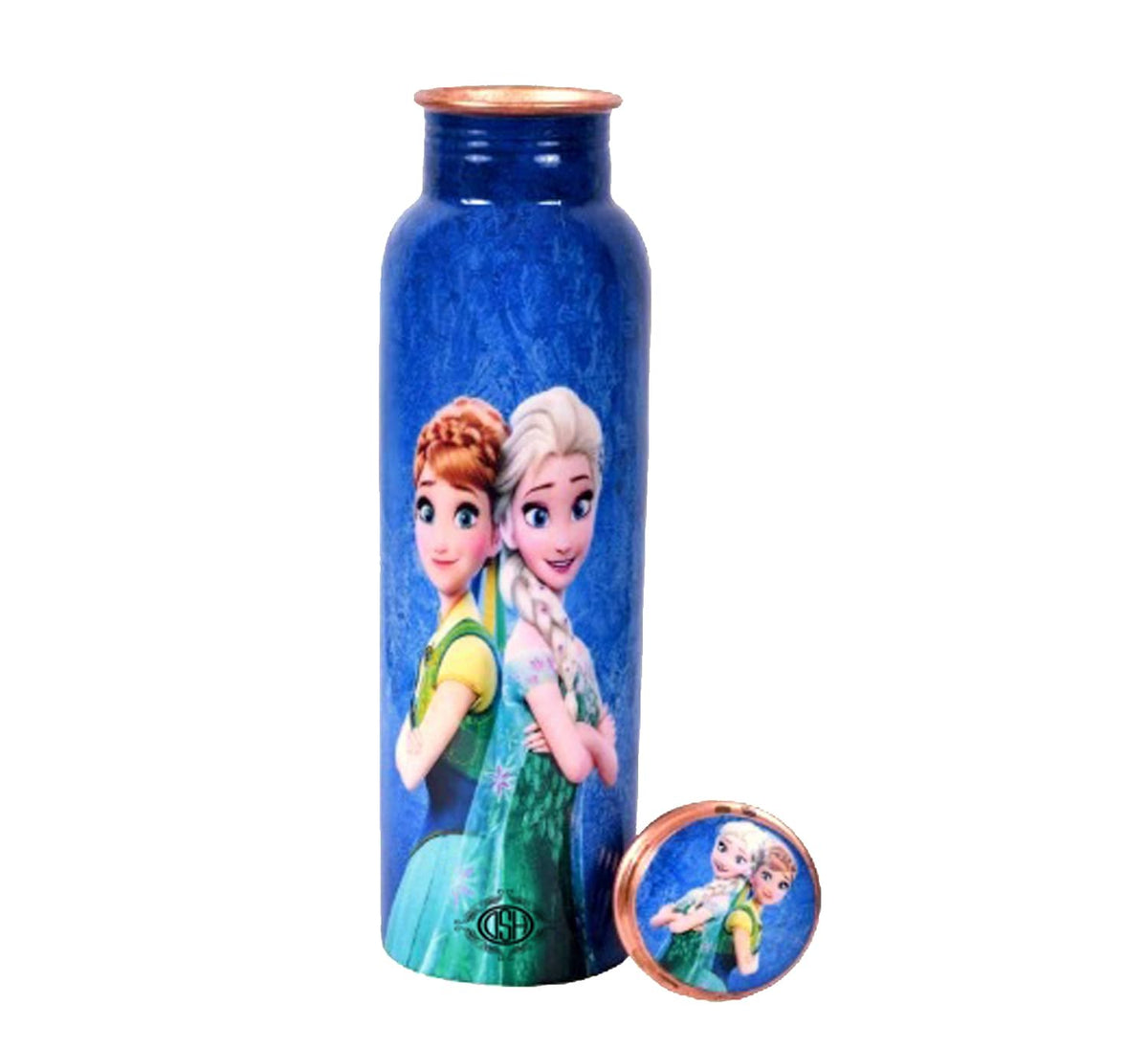 DSH Copper Bottles for 1 Litre Printed Pony Girls, Travelling Purpose Bottles, Yoga Ayurveda Healing, 1000 ML (Design SM22)