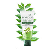Biotique Fresh Neem Pimple Control Face Wash Prevents Pimples For All Skin Types, 100ml