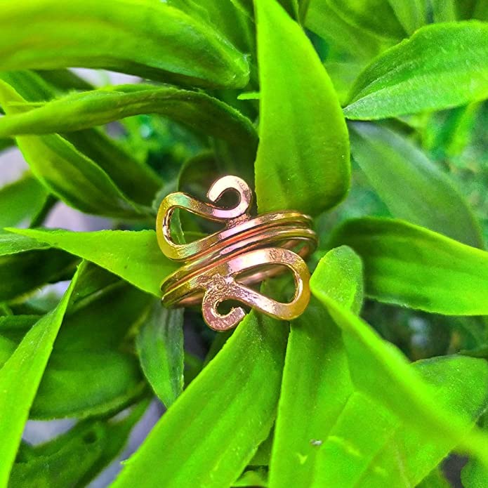 SHINDE EXPORTS Designing Pure Copper magnetic ring for men and women 8mm