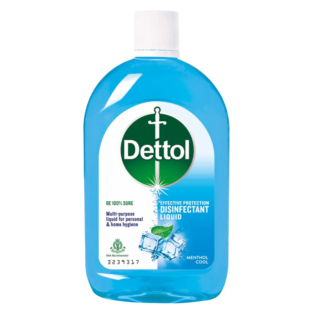 Dettol Liquid Disinfectant for Multi-Purpose Germ Protection, Menthol Cool, 500ml