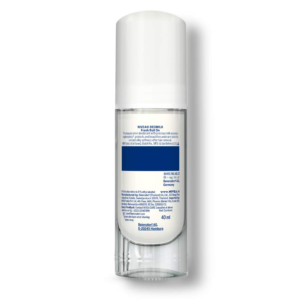 Nivea Deodorant, Deo Milk Fresh Roll On For Women, 40ml