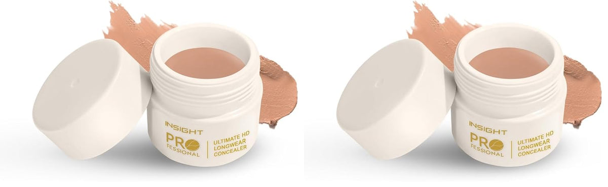 INSIGHT Professional Ultimate HD Longwear Concealer 10 g – Shade LNP13 | Ultra-Pigmented Creamy Formula, Full Coverage, Waterproof & Sweat-Resistant (Pack of 2)