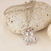ASTRODIDI Maa Durga Sherawali Pendant with Chain Silver Color Mata Locket Goddess Powerful and Protective ppendant For Daily use for girls boy men women