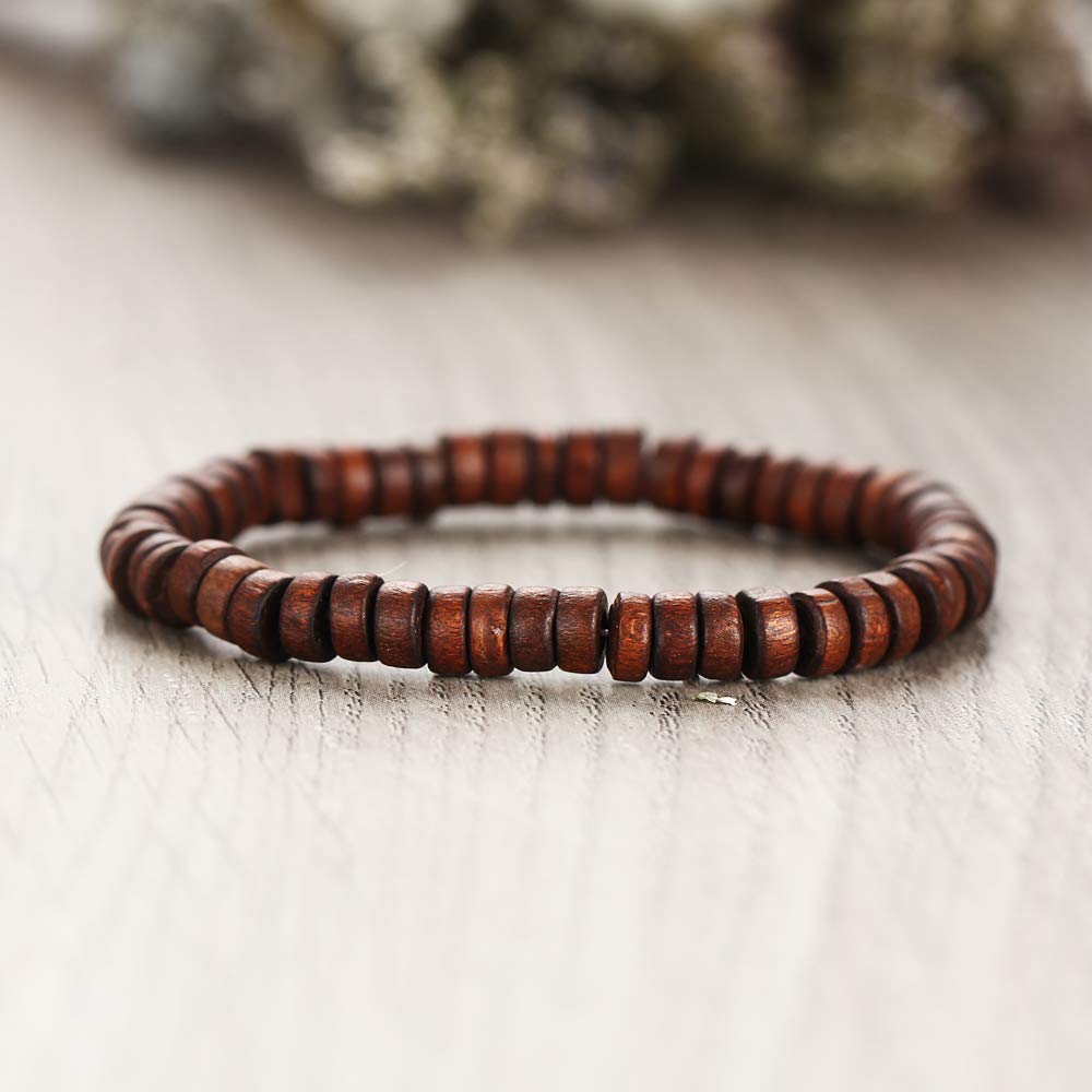 Shining Diva Fashion Brown Leather Stylish Bracelets for Men and Boys (Set of 4) (9891b)