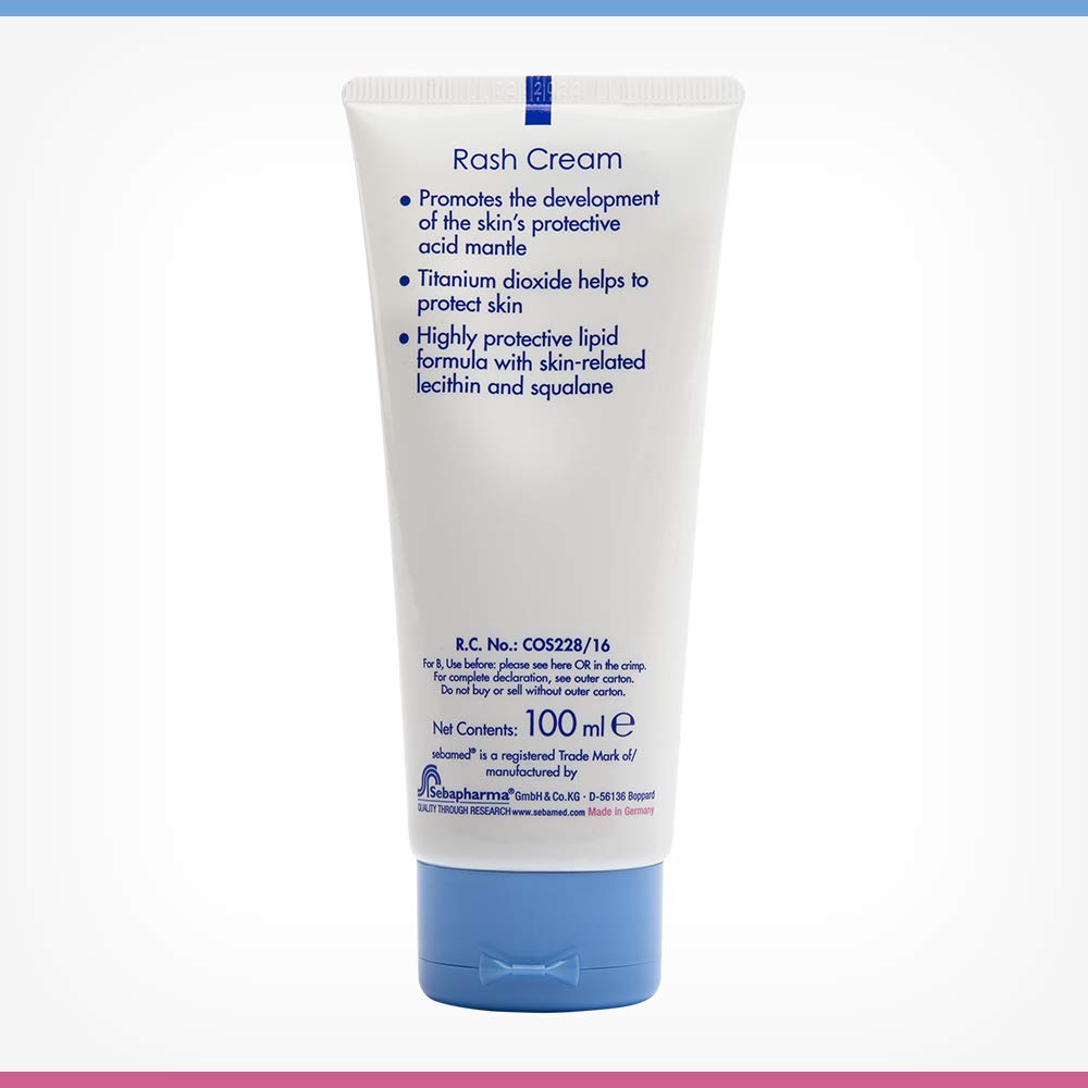 Sebamed Baby Rash Cream 100 ml|pH 5.5|Ideal for Diaper Rashes| Faster rash healing | (Pack of 2)