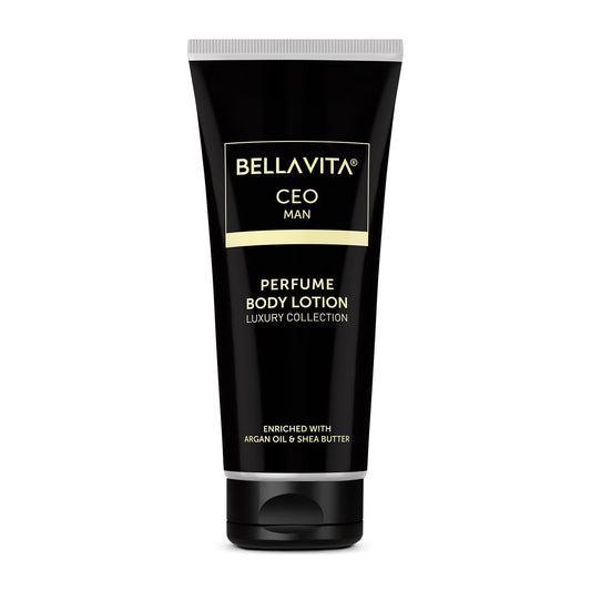 Bella Vita Luxury Intense CEO Man Body Perfume Lotion for Nourishing, Hydrating, Soft, Supple & Healthy Skin with Argan Oil & Shea Butter 200 Ml