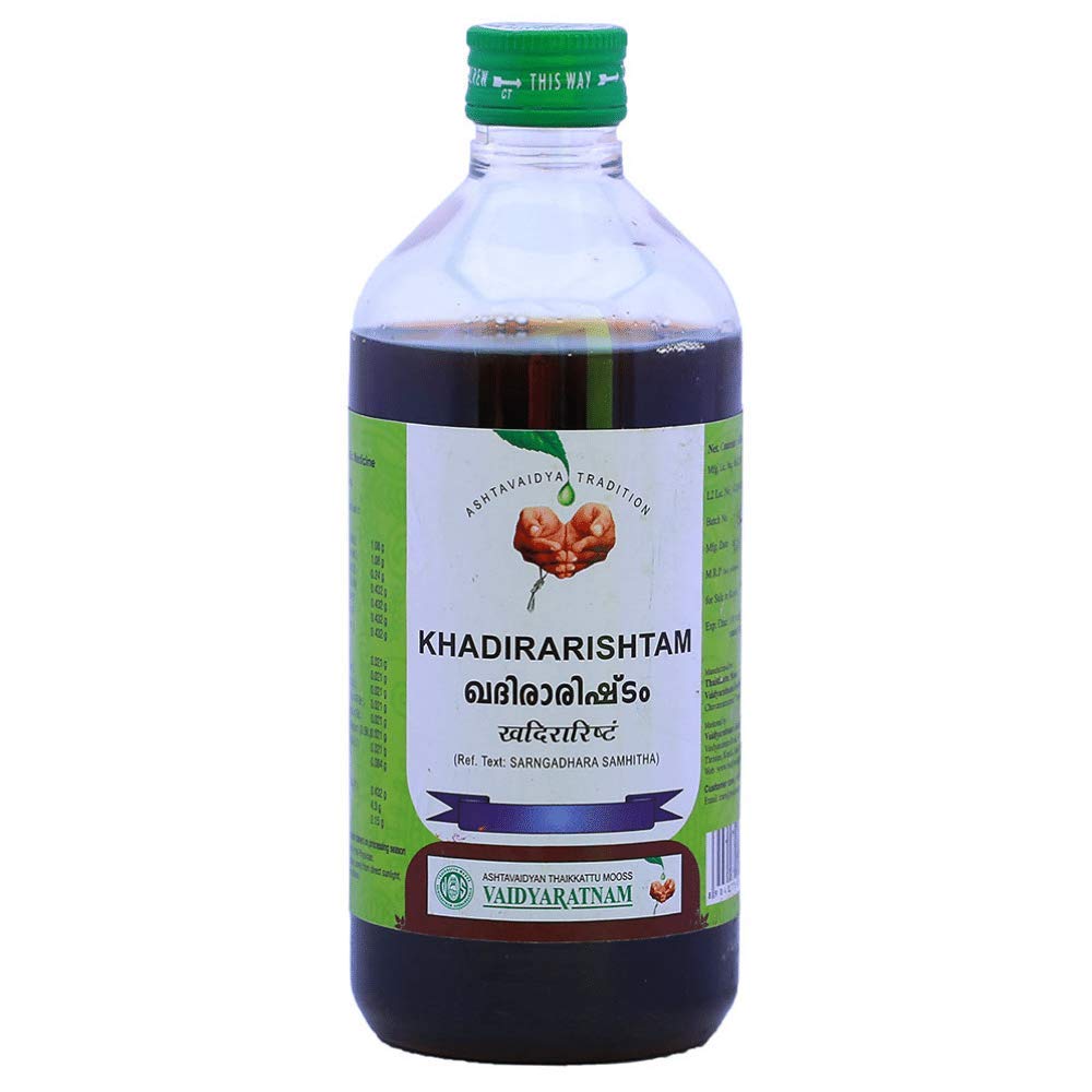 Vaidyaratnam Khadirarishtam 450 ml (Pack Of 2)