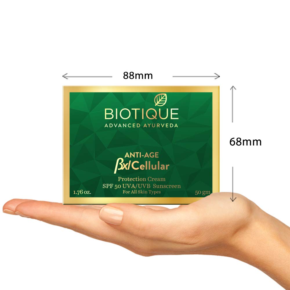 Biotique Bxl Cellular Protection Cream SPF 50 UVA/UVB Sunscreen, 50 g