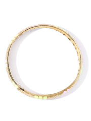 Priyaasi Set of 7 Gold-Plated Peacock Inspired Meenakari Bangles