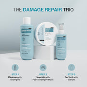 Bare Anatomy Damage Repair Hair Shampoo | Provides 10x Strengthening Powered By Ceramide A2 & Coconut Milk Protein | For Damaged, Dry & Frizzy Hair | Sulphate & Paraben Free | For Women & Men | 250ml