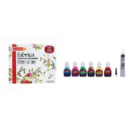 Camel Fabrica Acrylic Ultra Pearl And Metallic Colour Set - Pack Of 20 (White) Water Based Glass Color - 10Ml Each, 6 Shades