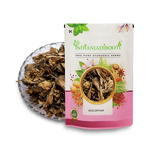 IndianJadiBooti Neelophar Flower Dried | (Nilofer Gul) | Helps Support Sleep & Digestive wellness | 400 Grams