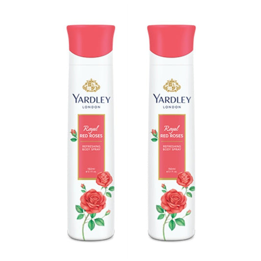 Yardley for Female Red Roses Deo Spray,150ml (Pack of 2)