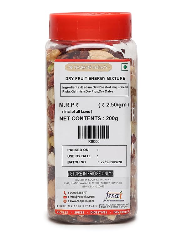 ROOPAK'S PIK-N-PAY Dry Fruits Mix Energy Mixtures | Natural and Premium Healthy | Healthy for Every Occasion Fresh and Healthy Dry Fruits