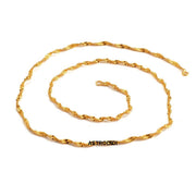 ASTRODIDI Gold Plated Chain | 24 Inch Stylish Light Weighted Golden Brass Neck Chain For Girls Women Men Boys (MHC-01)