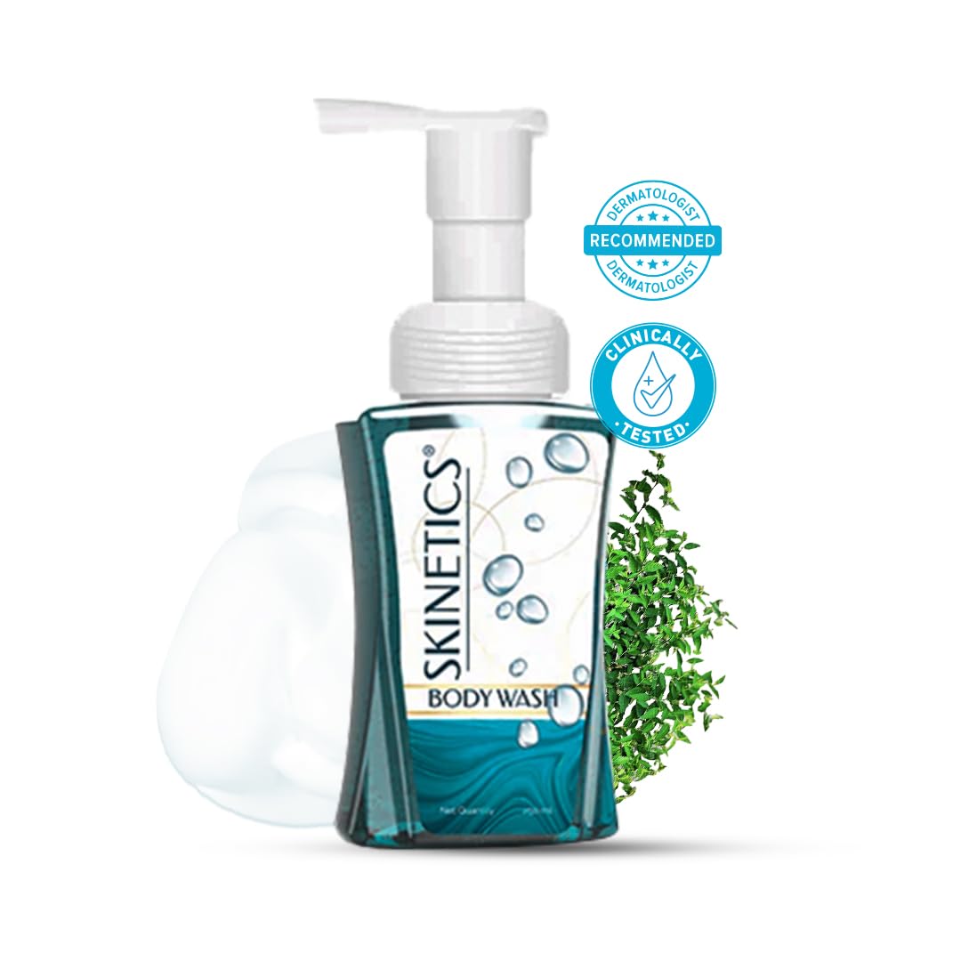 DABUR Skinetics Foam Body Wash-250 Ml | Enriched With Pure Plant Extracts | For Softer, Smoother & Nourishing Skin | For All Skin Type (Pack of 1)