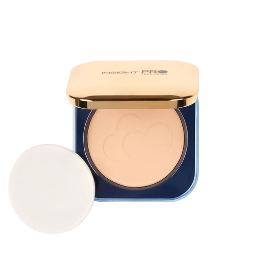 INSIGHT All Day Matte Compact Foundation - (Warm Sand) | Buildable Coverage, Flawless Finish | Lightweight, Long-Lasting Pressed Powder | Oil Control Face Makeup - 11g