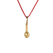 ASTRODIDI Brass Hanuman Gada Pendant (Yellow, Small)
