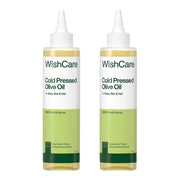 WishCare® 100% Pure Premium Cold Pressed Olive Oil for Hair & Skin - 200ml (Pack of 2)