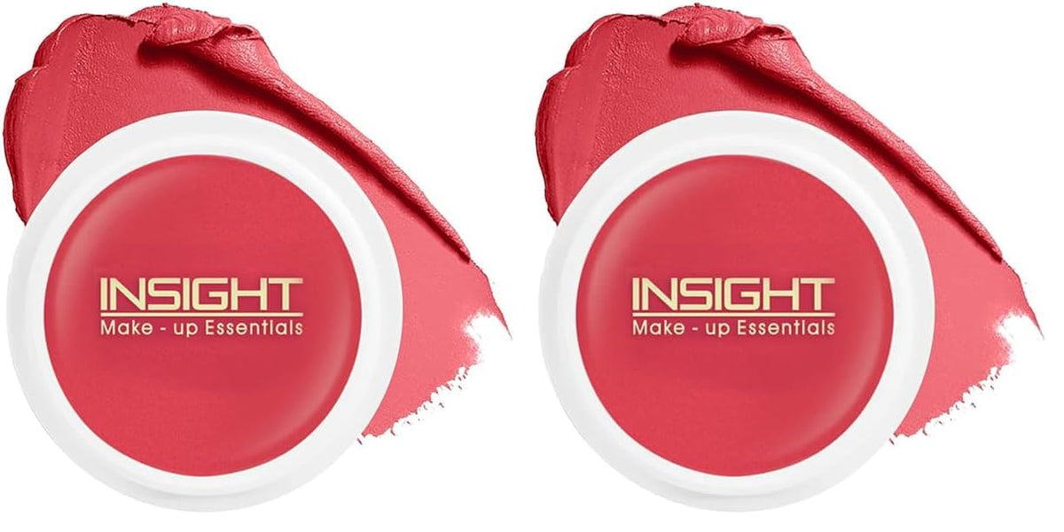 INSIGHT Blusher | Blendable Formula | Natural Dewy Finish | Creamy Matte Texture | Multiuse | Highly Pigmented |Infused With Vitamin E| Watermelon Popsicle-3.5g (Pack of 2)