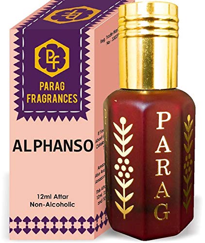 Parag Fragrances Alphanso Attar 1 Tola / 12ml (Crystal Series) Natural Distiled Attar/Alcohol Free Attar/Long Lasting Attar