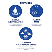NIVEA Crème 400ml | Multi Purpose Cream | Gentle Moisturization | All Skin Types | All Season Cream