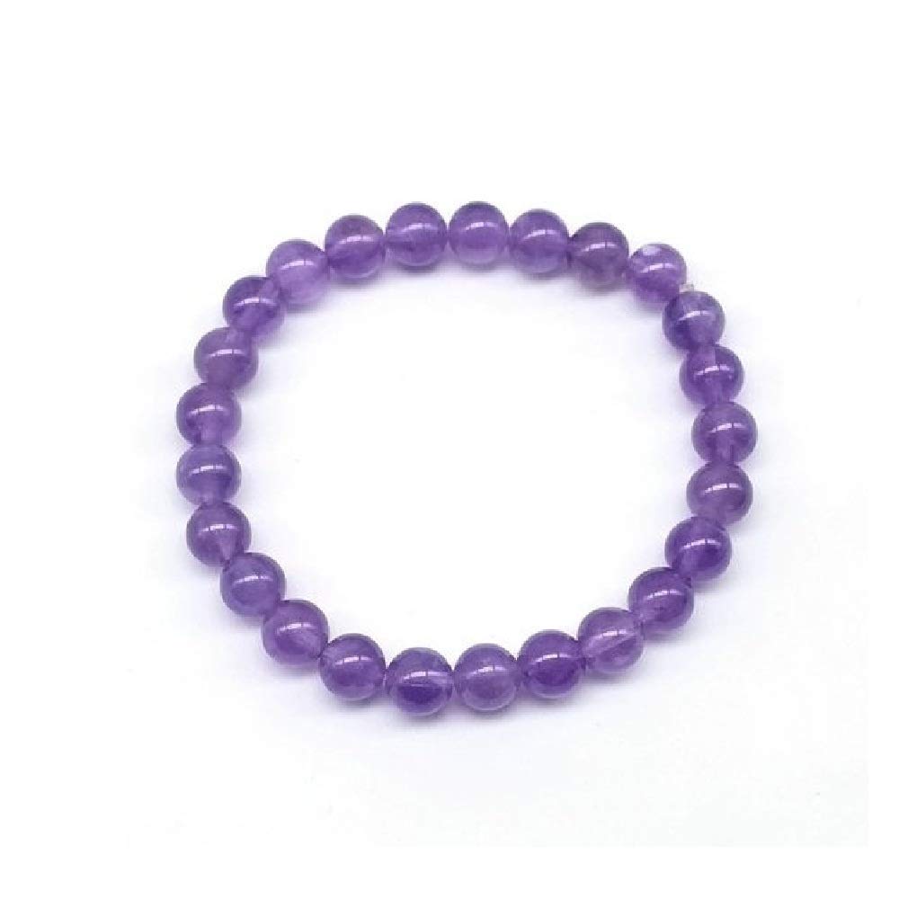 ASTRODIDI Stone Amethyst Healing Bracelet For Unisex-Adult (Purple_49.9 grams)