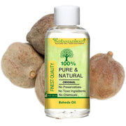 IndianJadiBooti Pure Baheda Hair & Scalp Oil | Traditional Botanical Infusion for Hair Luster, Scalp Wellness & External Grooming Rituals |100ml