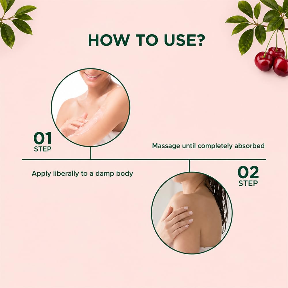 Biotique Winter Cherry Rejuvenating Body Lotion | Moisturizes and Hydrates the Skin | Prevents Ageing, Wrinkles and Dark Spots| 100% Botanical Extracts| Suitable for All Skin Types | 300ml