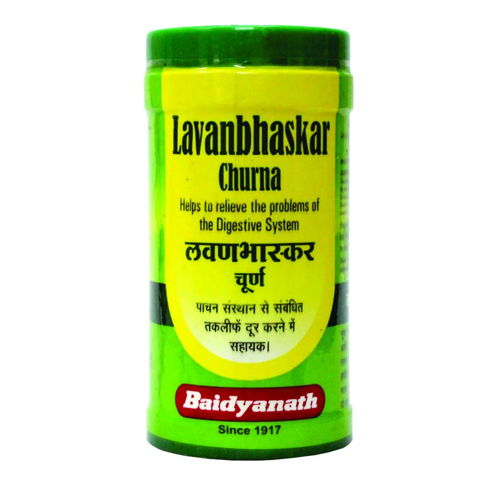 Baidyanath Asli Ayurved Lavan Bhaskar Churna | Improves Digestive System | 60 Gms - (Pack Of 3)