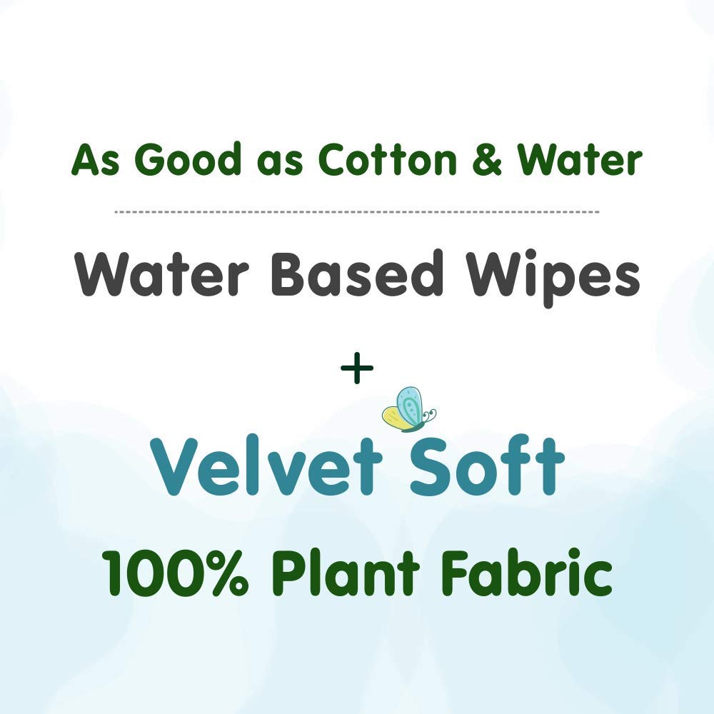 Mother Sparsh Cotton Scented Water Plant Fabric, Biodegradable Wipe (Blue, 15 Wipes)