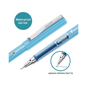 Hauser Sonic X Gel Pen-Waterproof Ink- Pack of 30 (Blue-20, Black-5, Red-5)| Low Viscosity Ink For Smooth & Break-Free Writing| Ergonomic Comfortable Grip For Long Writing| Sturdy Body & Refillable