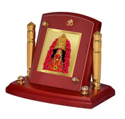 DIVINITI 24K Gold Plated Religious Car Dashboard Frame | Premium God Idol Frame for Car, Home Mandir & Office Table | Spiritual Gift, Decorative Showpiece | Tara Devi