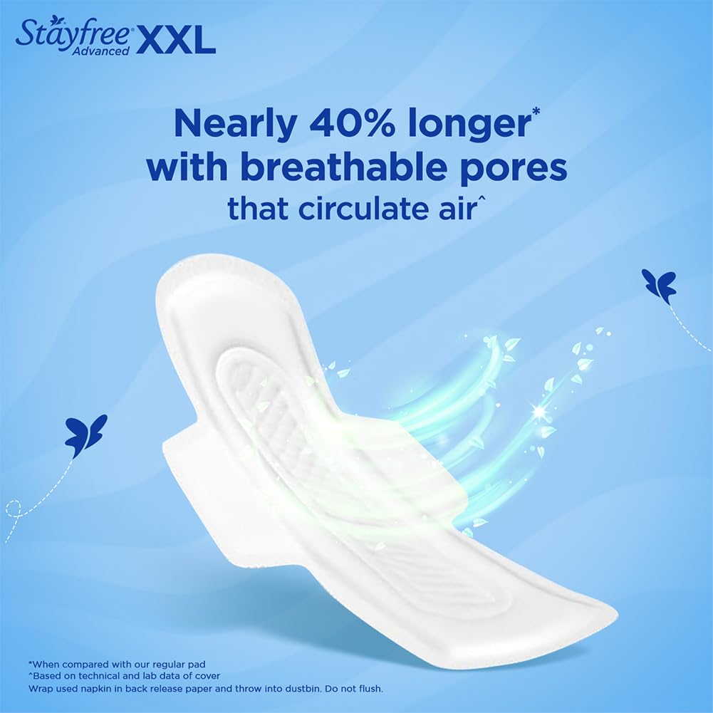Stayfree Advanced XXL Ultra Comfort Sanitary napkins with Wings (14 Count)