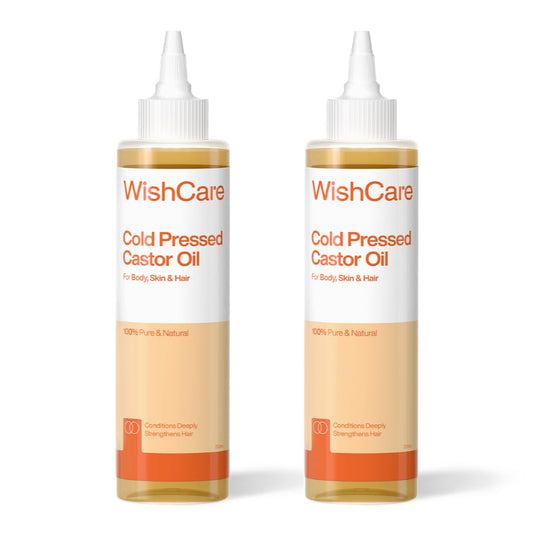 WishCare® Premium Cold Pressed Castor Oil - Pure & Virgin Grade - For Healthy Hair and Skin