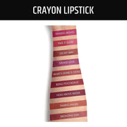 INSIGHT Mega Last Crayon Lipstick | Matte Finish | Non-Transferable formula | Intense Color Pay off | 2in1 Formula |Water-Resistant | Built Sharpener-Shade 14