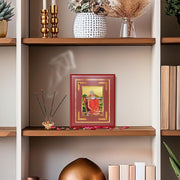 DIVINITI Baba Lokenath | Yogi, Saint & Spiritual Guide Tabletop and Wall Frame in 24K Gold Plated Foil