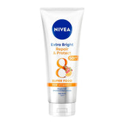Nivea Extra Bright Repair Protect Body Serum 320ml Vitamin C Body Lotion with SPF 50 for Brightening Skin Tone Even Skin Hydration Sun Protection Daily Use for All Skin Types