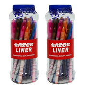 Linc Lazor Funpoint Ball Pen Jar, Blue Ink, 25 Pcs Jar, Pack of 2 Jars