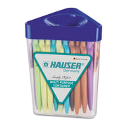 Hauser Billi 0.5mm Ball Pen Jar | Retractable Mechanism With Comfortable Grip | Smudge Free & Smooth Writing Experience | Refillable | Blue Ink, of 50 Pens