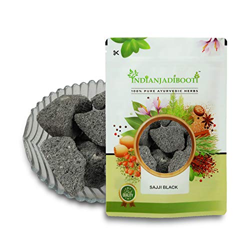 IndianJadiBooti Black Sajji | 100% Pure & Authentic | Premium Ayurvedic Alkali (Traditional Herbal Kshar)